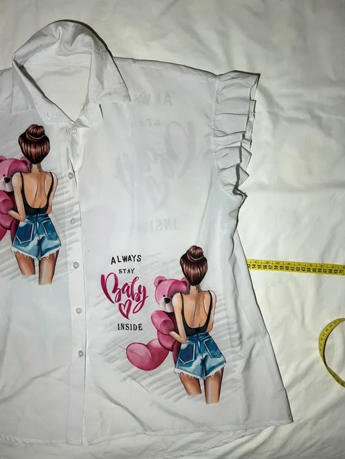 Blouse manches courtes vintage - photo numéro 2