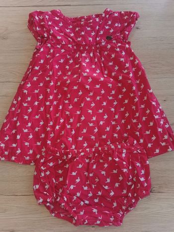 Robe+ bloomer fille 9 mois Sgm