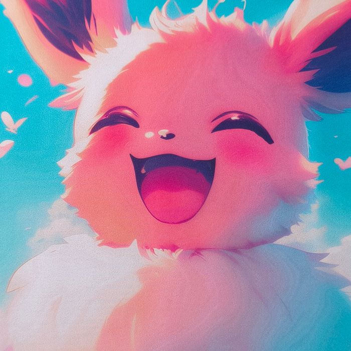 Tapis de souris Évoli – Sourire & Papillons – Pokémon - photo numéro 2