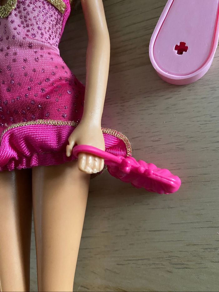 Poupee Barbie Mattel blonde robe rose 1999 2005 accessoires - photo numéro 6