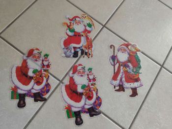 Lot de 4 silhouettes de fenêtre avec ventouse