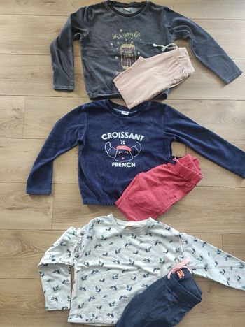 Lots de 3 pyjamas 10ans