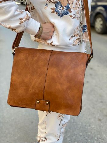 Sacoche business travail étude facteur cuir polyuréthane