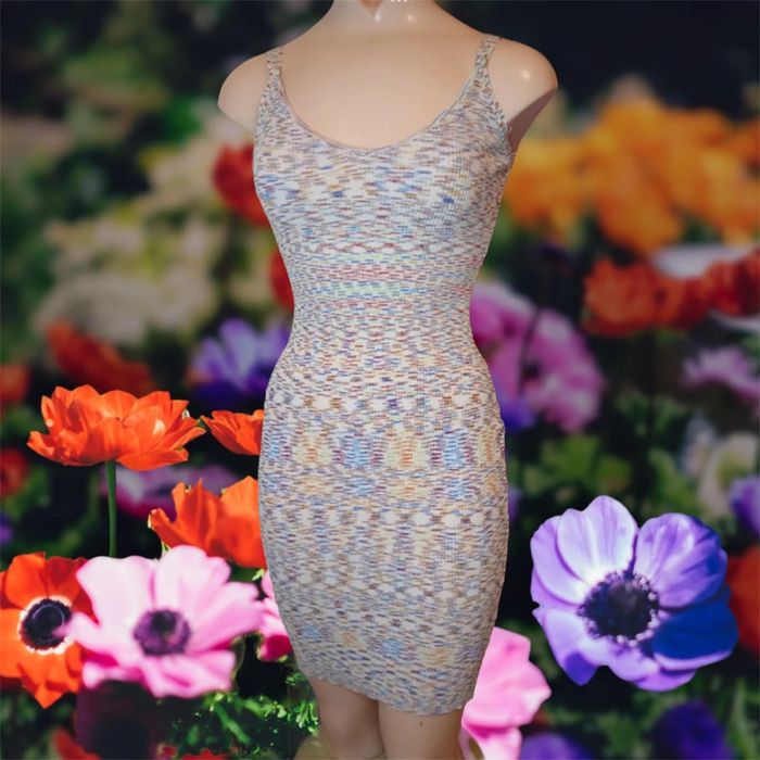 Robe blanc multicolore - Giorgia - Taille S