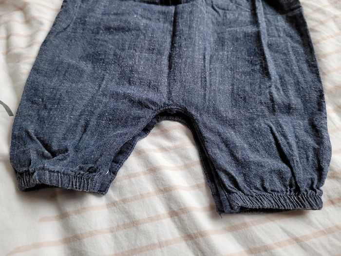 Barboteuse longue jean, sans manches 0/3 mois - photo numéro 7