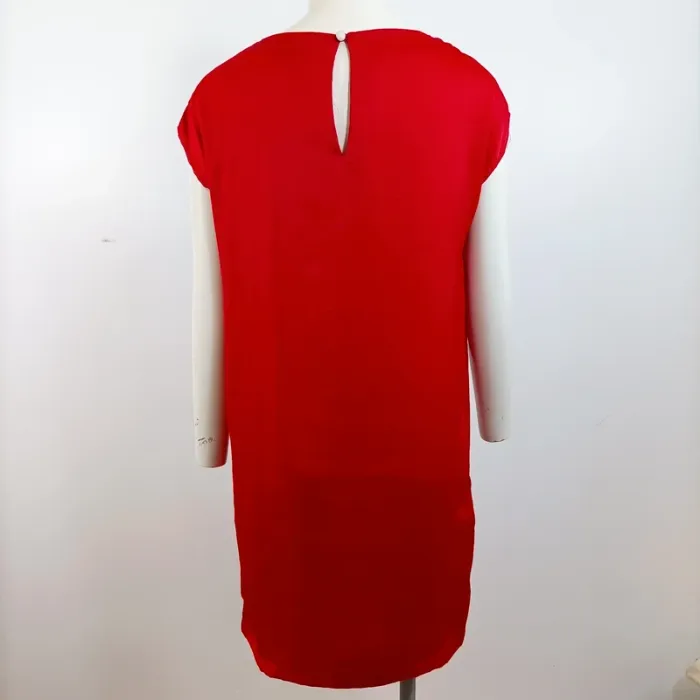Robe droite rouge vif MNG – Taille XS A787 - photo numéro 4