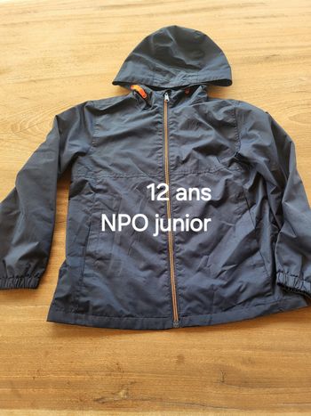Blouson coupé vent demi saison 12 ans