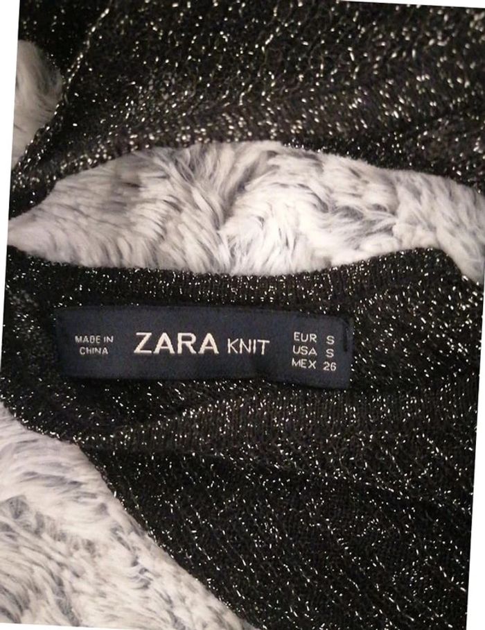 blouses manches longue Zara noir taille S - photo numéro 3