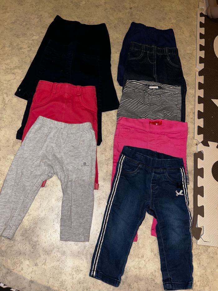 Lot de 9 pantalon 9 - 12 mois