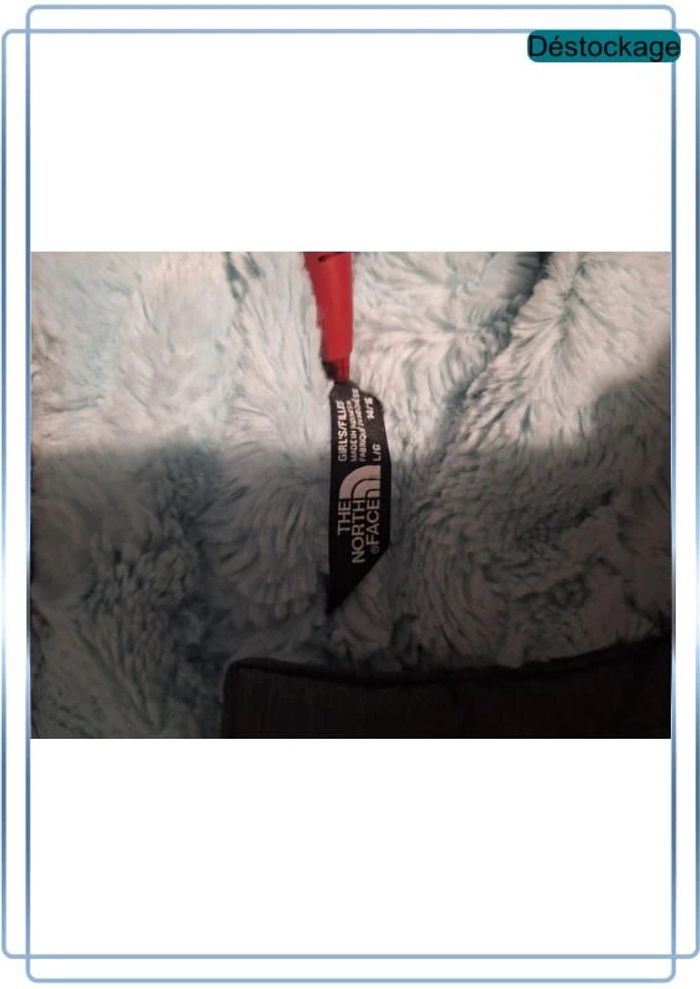 Blouson à capuche the north face gris - taille 14/16 ans ou XS femme - brodé - photo numéro 14