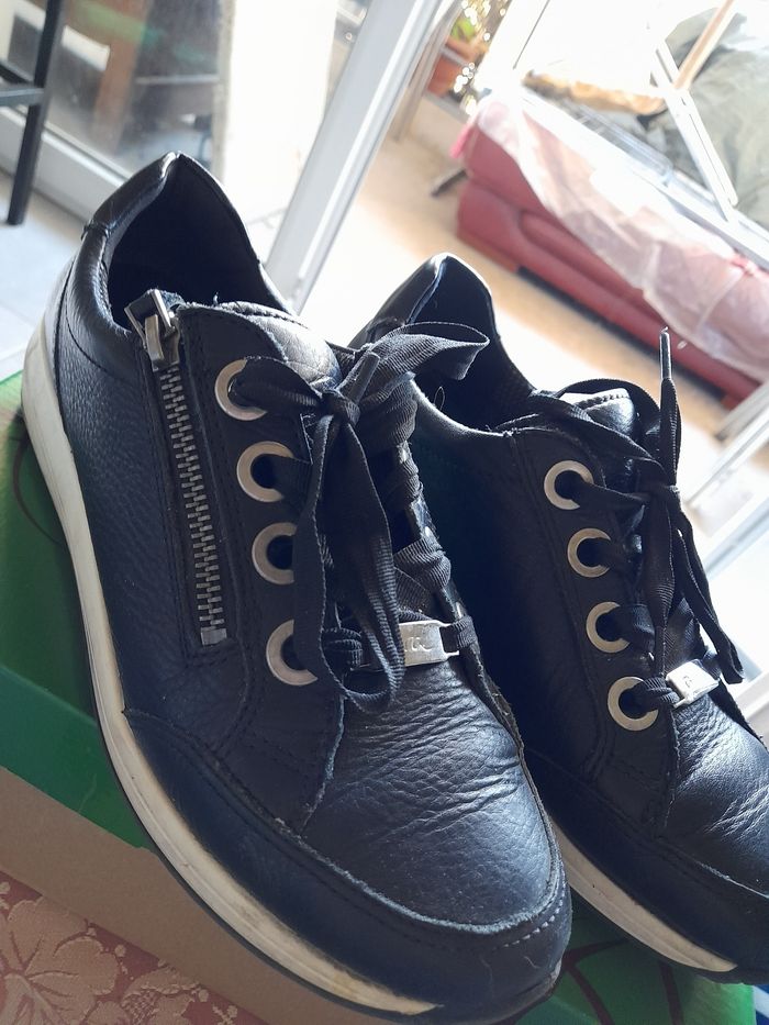 BASKETS CUIR " ARA HIGH SOFT" TAILLE  39 - photo numéro 3
