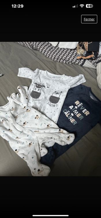 Lot pyjama naissance