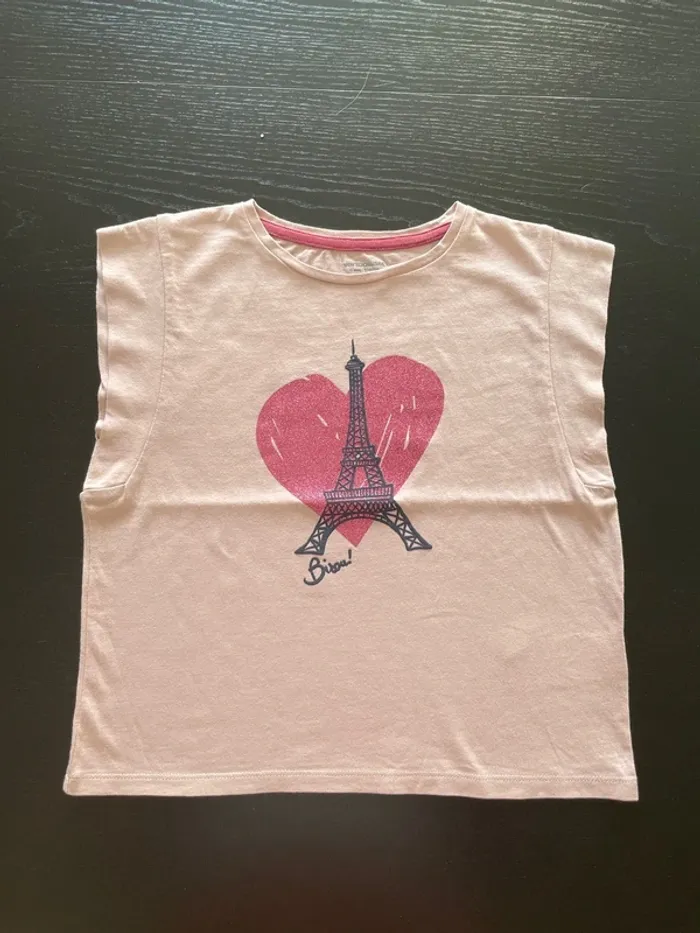 Débardeur rose Vertbaudet taille 6 ans