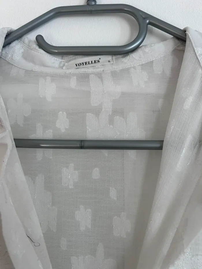 Chemise dentelle manche longue taille S - photo numéro 5