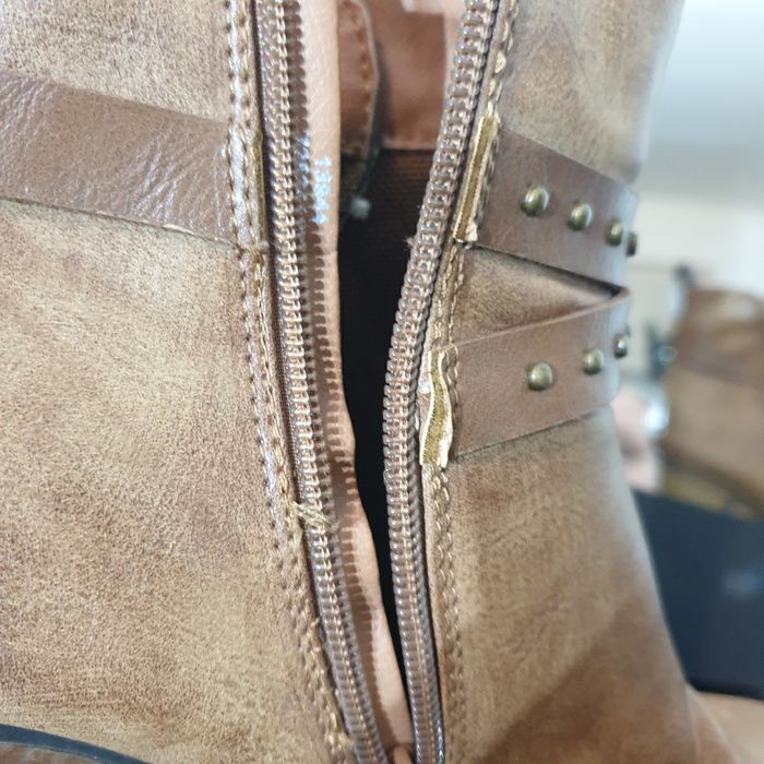 Bottine en cuir marron - photo numéro 8