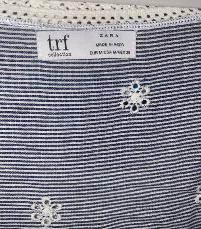 Robe Brodé Courte Zara Taille M - photo numéro 8