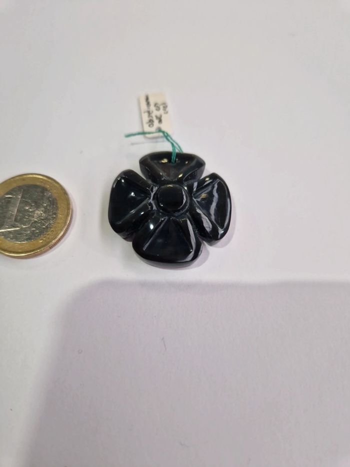 Pendentif obsidienne œil celeste toetihuacan - photo numéro 3
