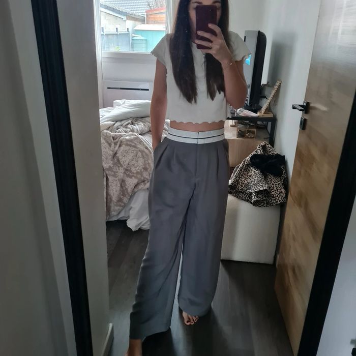 Pantalon ample gris 🩶