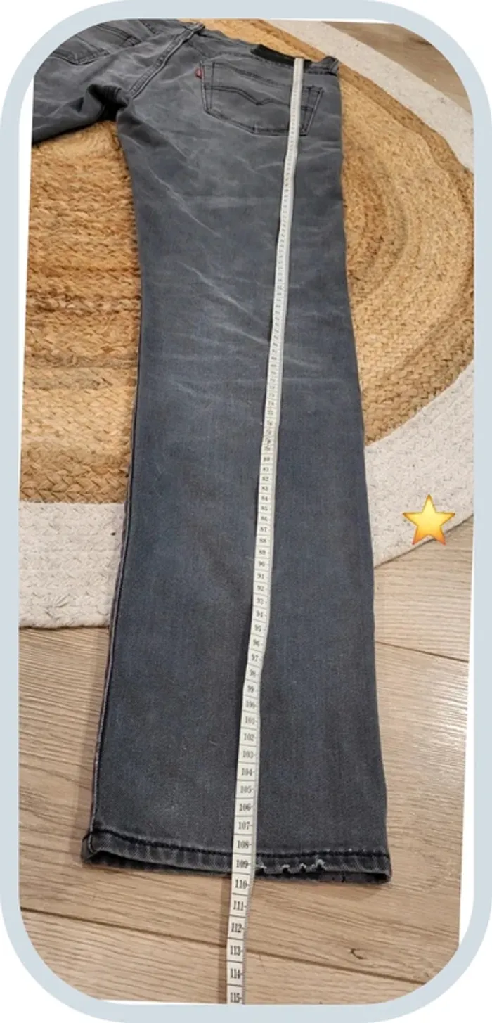 Jean Levi's 522 Homme – Gris Foncé – W30 L34 FR 38 – Coupe Slim – Très Bon État - photo numéro 17