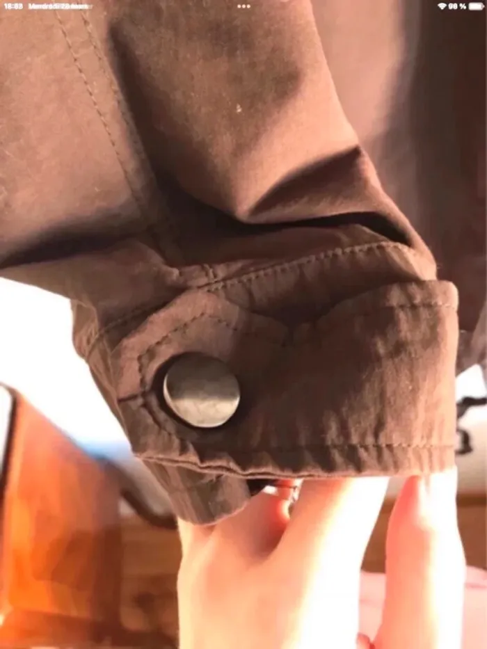 Veste légère marron à capuche Baba Nuki taille 40 - photo numéro 11