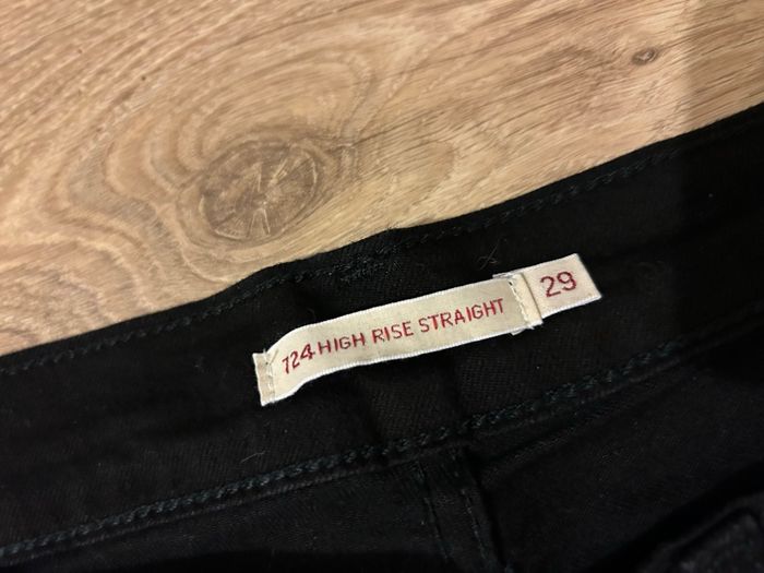 Jean LEVIS 724 Taille haute Droit Noir - photo numéro 5