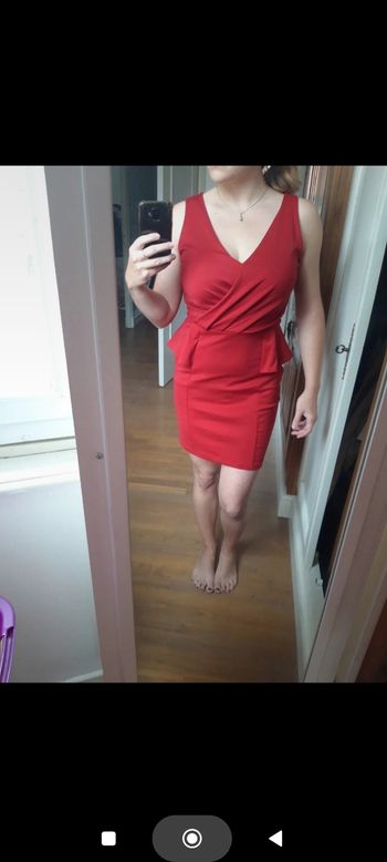 Robe moulante rouge