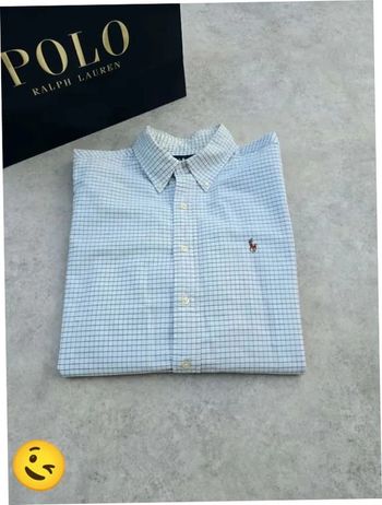 Chemise Ralph Lauren manche longue Taille L blanc Homme Men CHE117