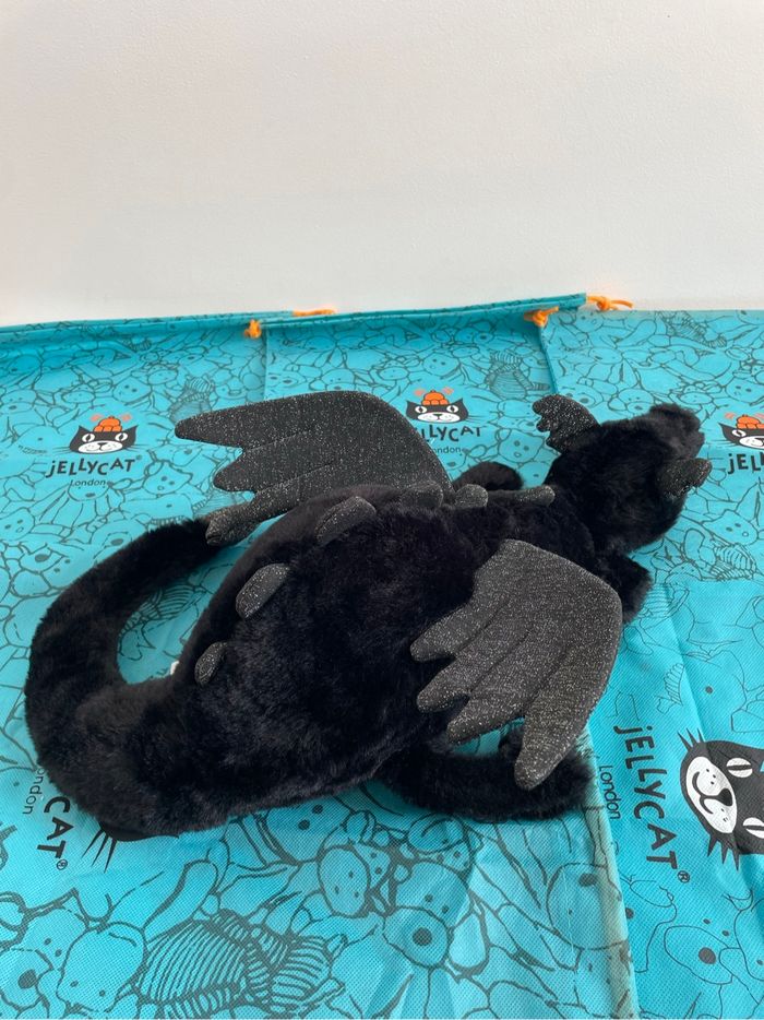 Peluche JELLYCAT ONYX DRAGON LARGE 🖤 - photo numéro 6