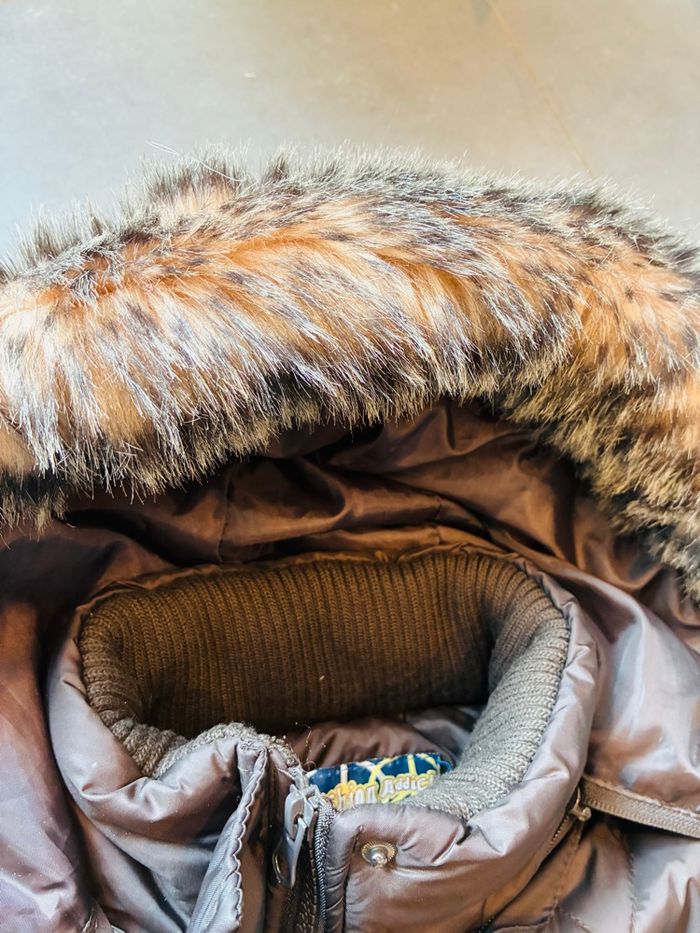 Doudoune longue hiver femme avec capuche fausse fourrure - photo numéro 5