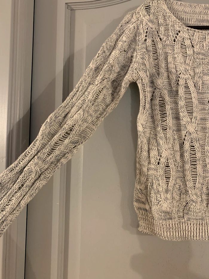 Pull gris femme - photo numéro 2
