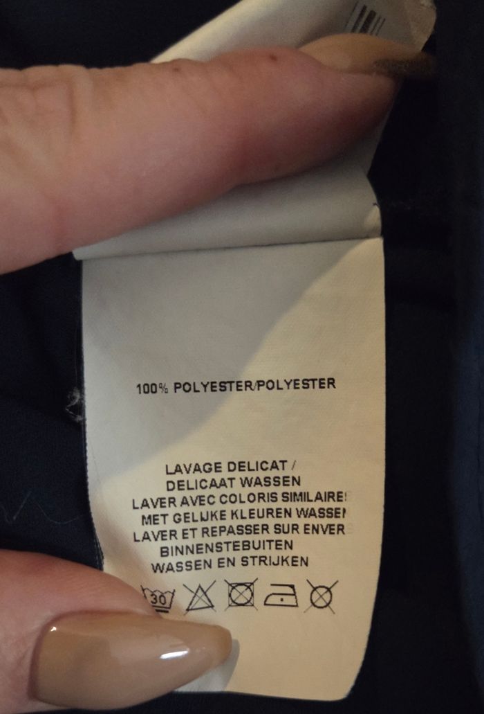 ARMAND THIERY – Blouse Bleu Marine Fluide – Taille 3 (L) – Élégante & Intemporelle - photo numéro 8