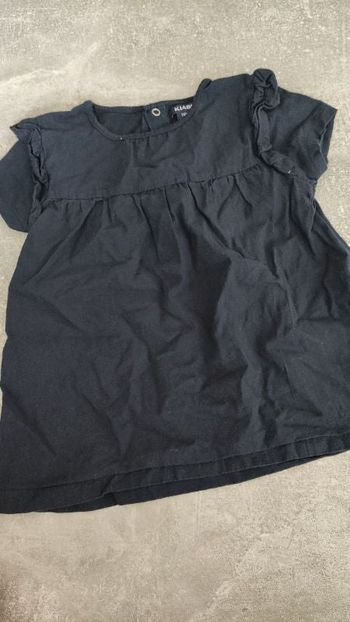 Tee-shirt manches courtes tunique fille 24 mois 2 ans