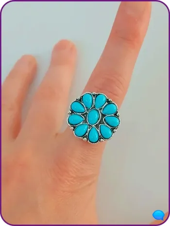 Bague tendance femme -argenté en acier inoxydable