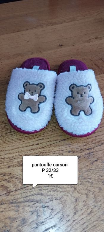 Pantoufle fille P 32/33
