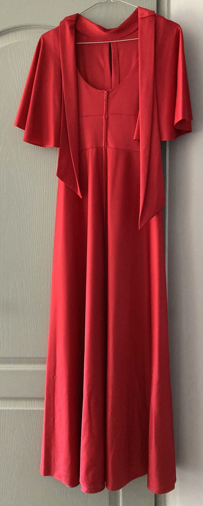 Robe longue rouge - Vintage années 70 - photo numéro 4