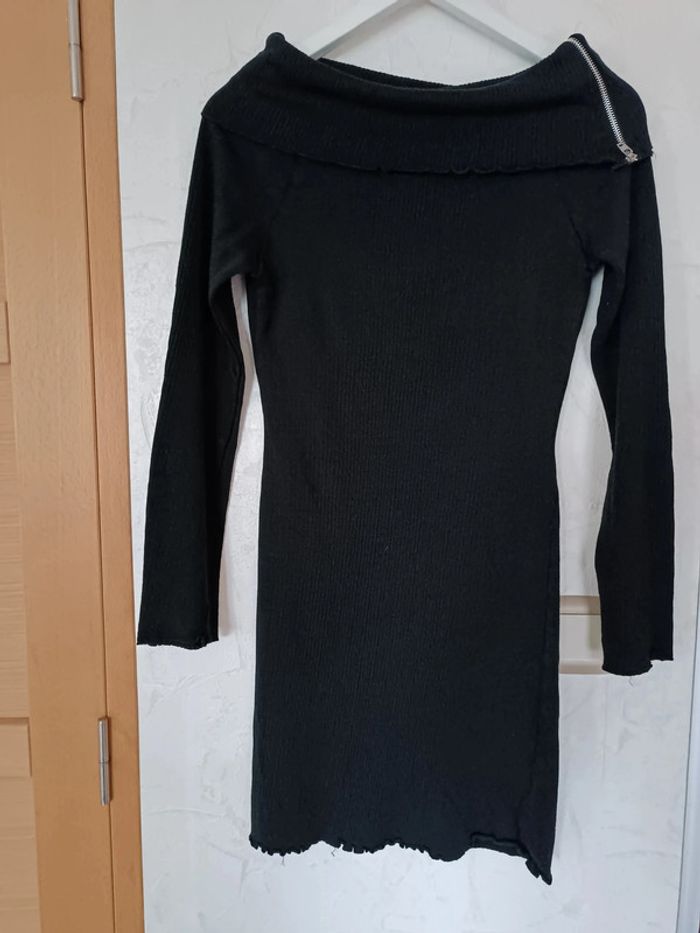 Robe pull noire On n'est pas des anges