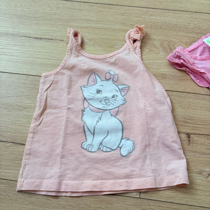 Lot de 2 débardeurs fille 12 mois Disney Baby Minnie & Orchestra Marie - photo numéro 7