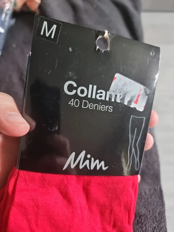 Collant rouge taille M mim - photo numéro 5