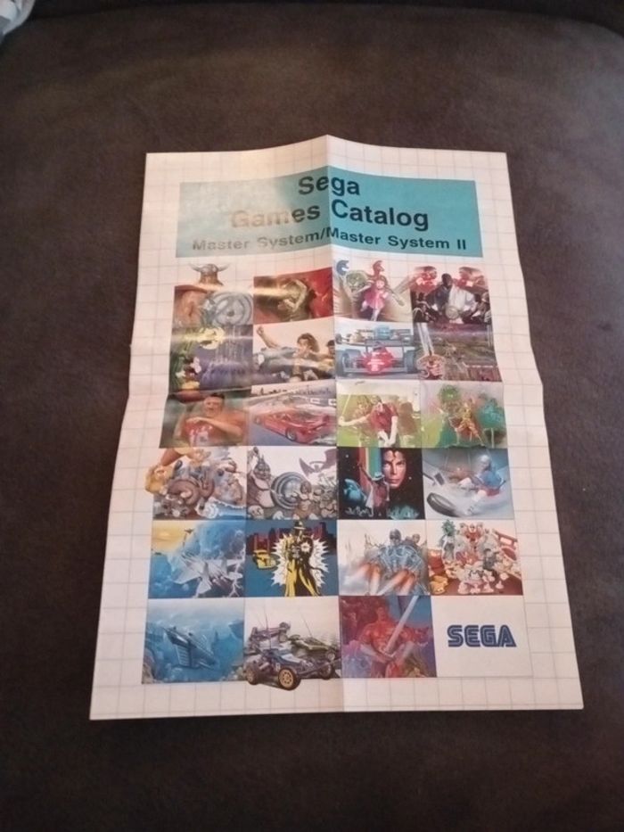 Dépliant Sega Games Catalog