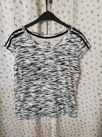 Tee shirt Adidas noir et blanc  T 36