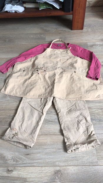 Ensemble pantalon + tablier TCF 3 ans