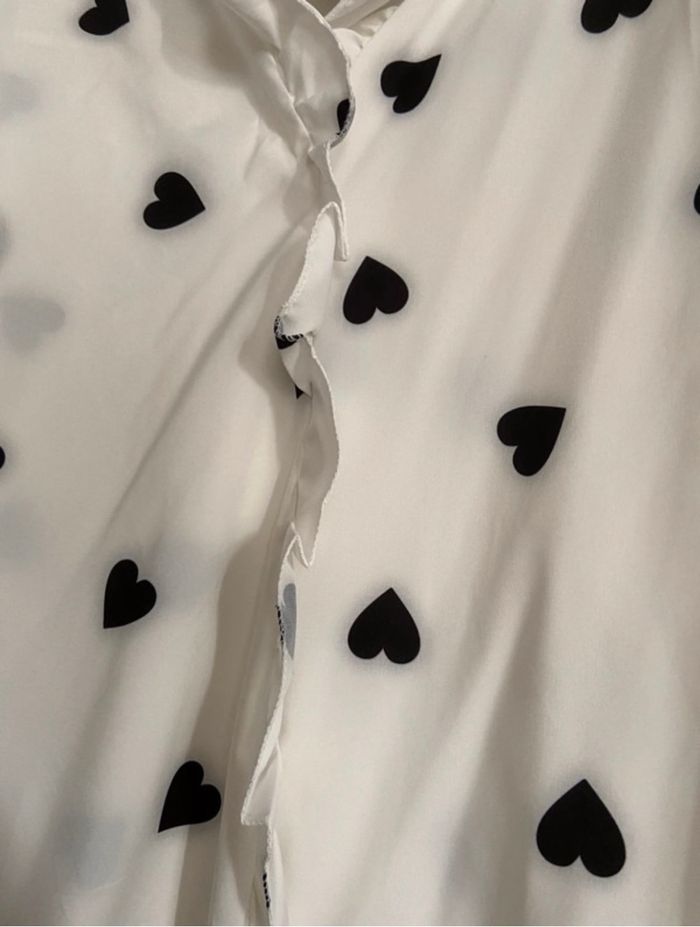Chemisier à motifs cœur - photo numéro 2