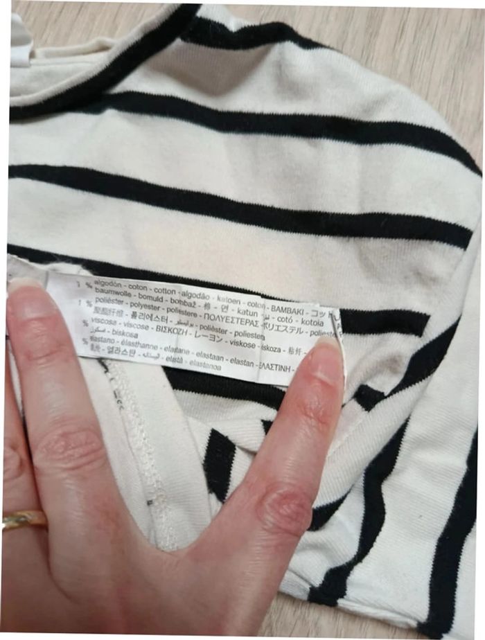 Tee shirt manches longues 8 ans zara - photo numéro 3