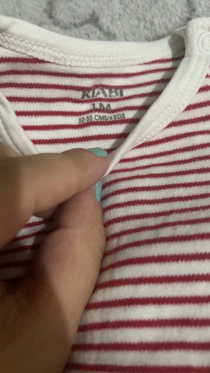 Barboteuse bébé mixte 1 mois - photo numéro 2