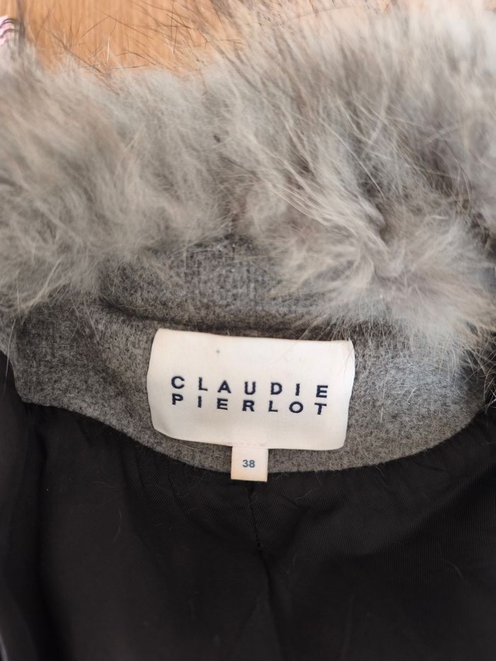 Manteau Gris en Laine _ Claudie Pierlot _ taille 36/38 - photo numéro 5