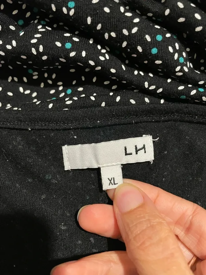 Robe noire à pois – La Halle – Taille XL – Élégante et confortable - photo numéro 6