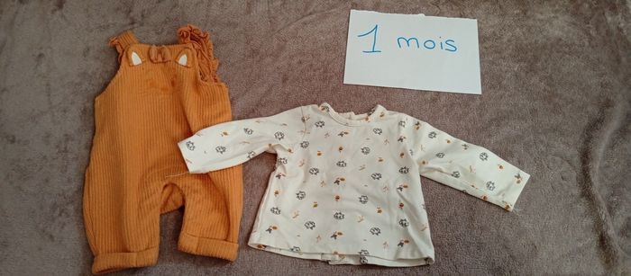 Ensemble fille 1 mois - photo numéro 2
