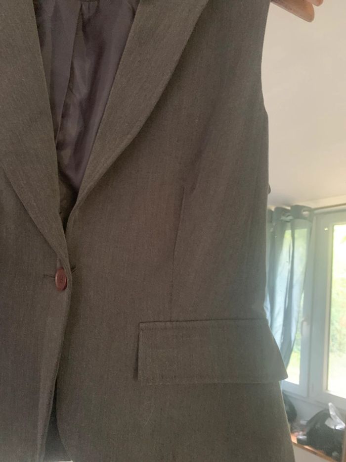 Veston beyoung gris foncé taille 38 - photo numéro 7