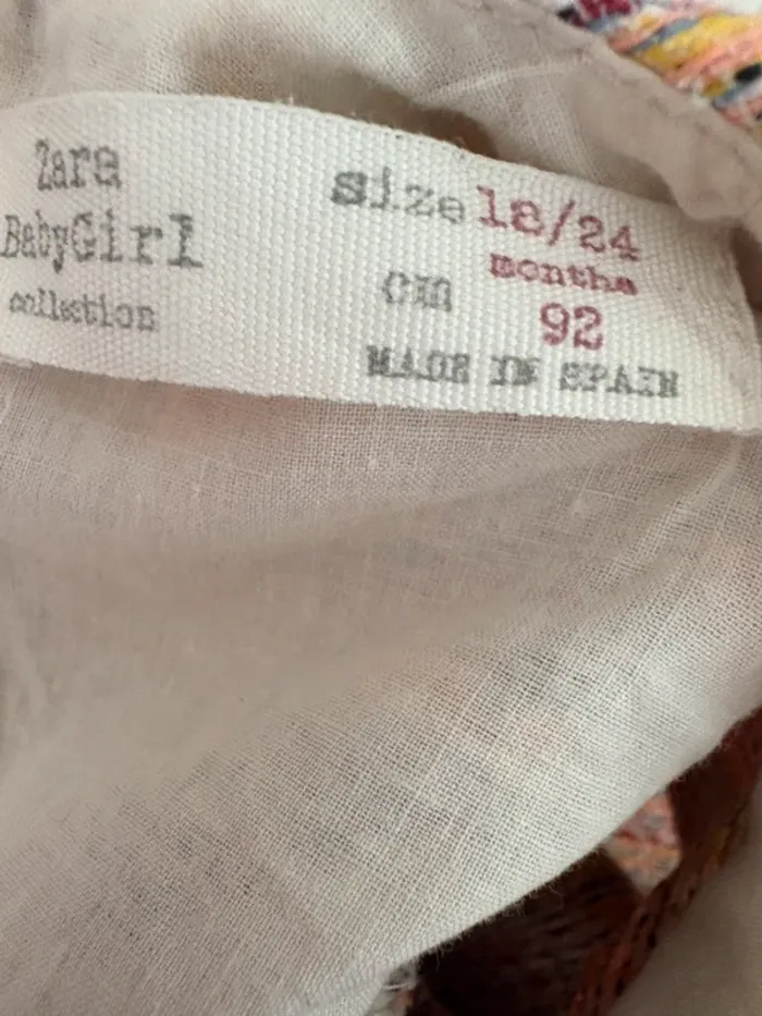 Magnifique robe sans manches Zara - 18/24 mois - photo numéro 3