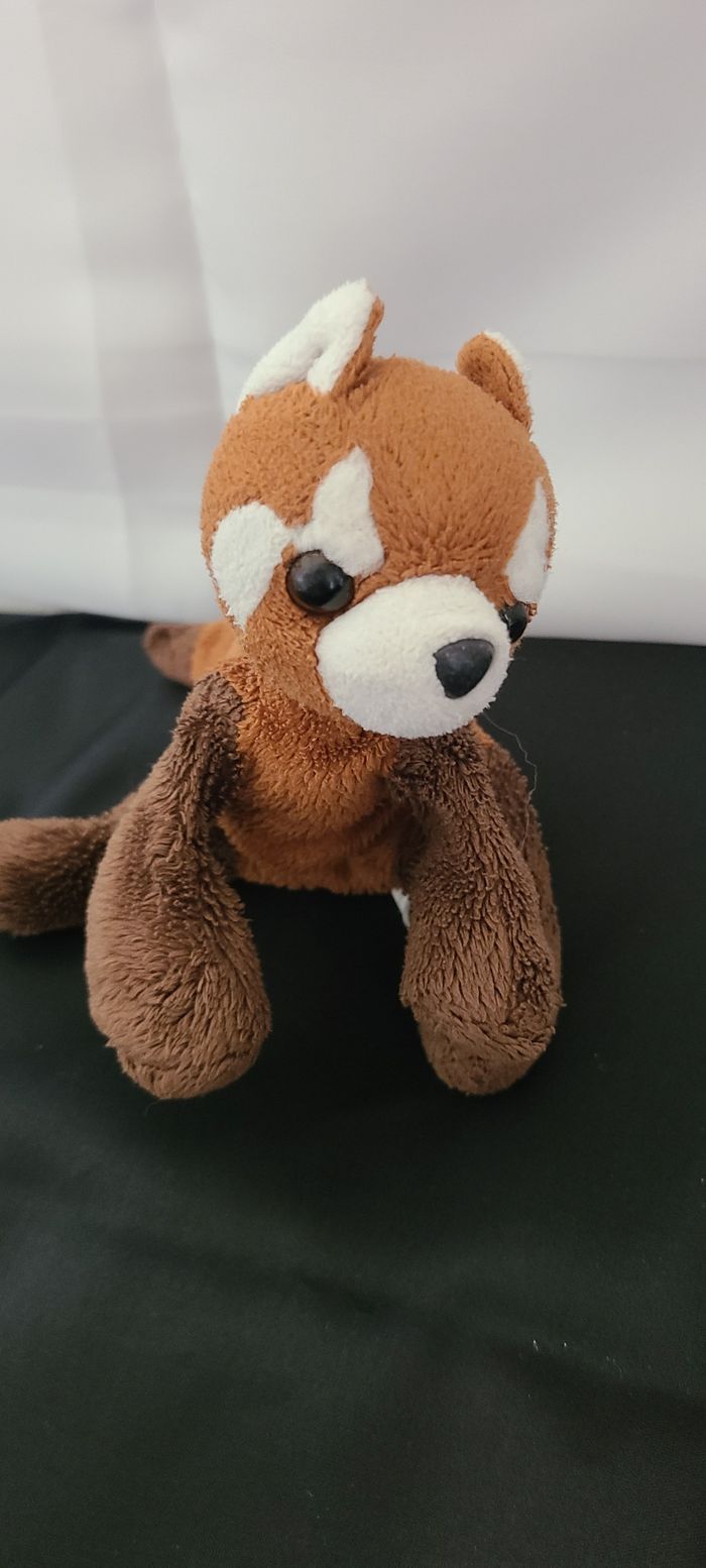 doudou panda roux microbilles